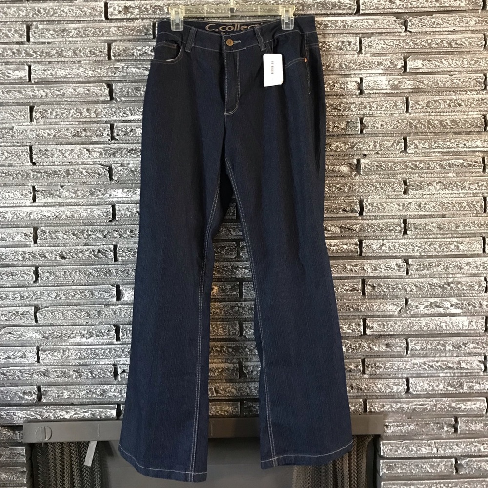 Boot cut dark denim